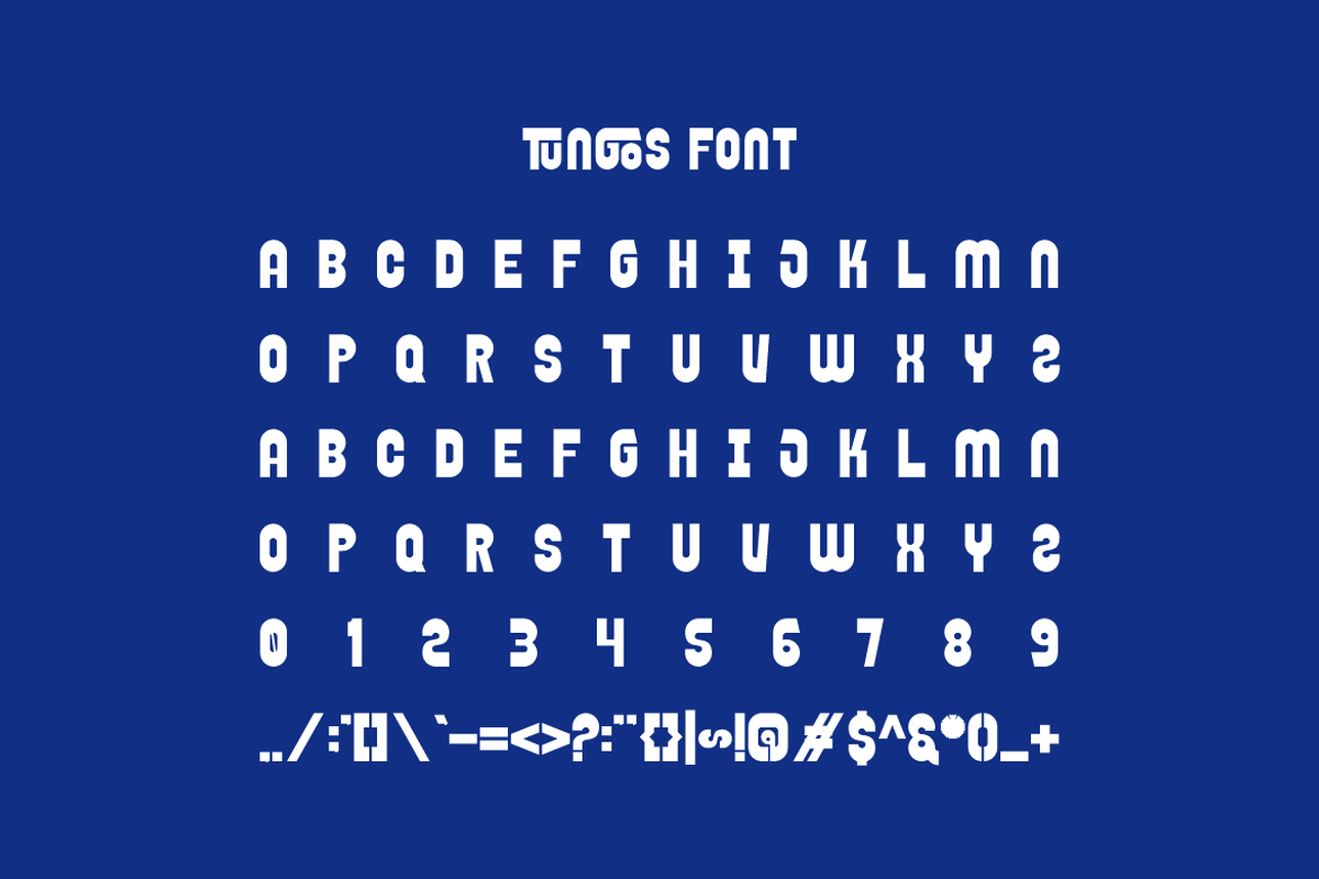 Tungos - Condensed Bold Font, a Sans Serif Font by Iqsiart Studio (Photo 5 of 8)
