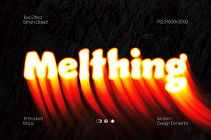 Melthing Text Effect, a Layer Style Add-On by Milka