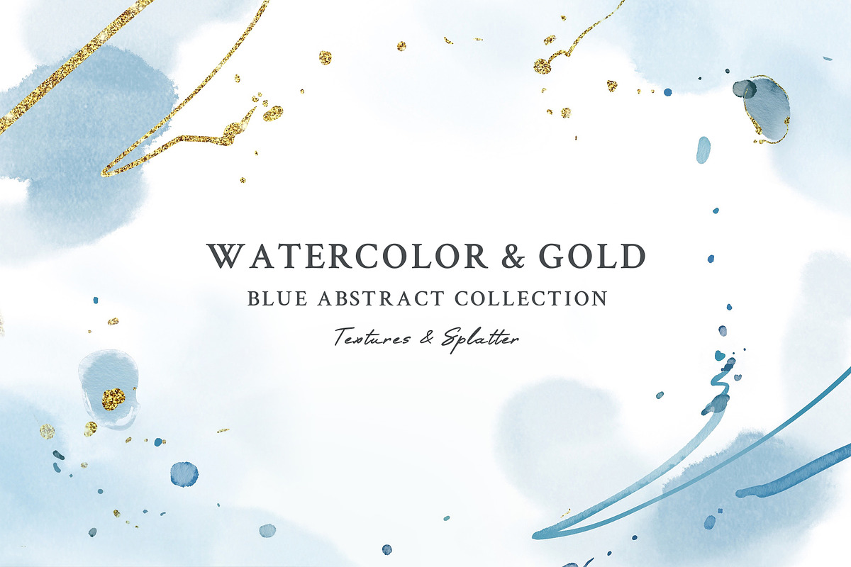 Watercolor Blue Abstract Background, a Background Graphic by Yorda Studio (Photo 1 of 10)