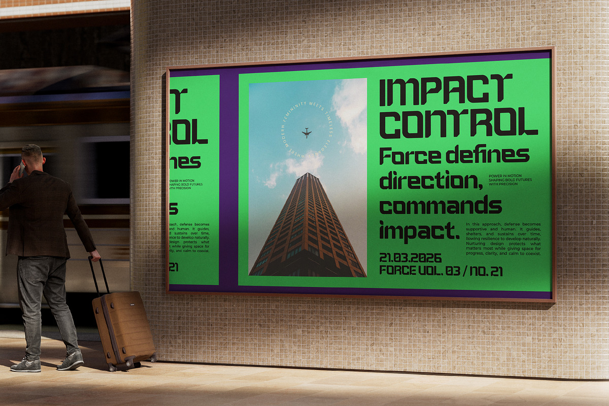 Metaor Aftershift Retro Futuristic, a Sans Serif Font by AmorfaType (Photo 5 of 10)