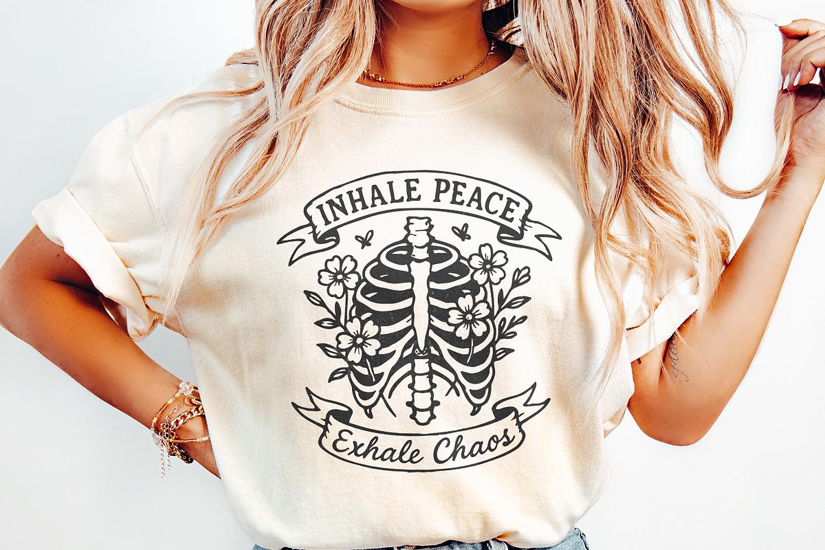 Inhale Peace Exhale Chaos PNG, an Illustration by SharpMarketplace (Photo 2 of 9)