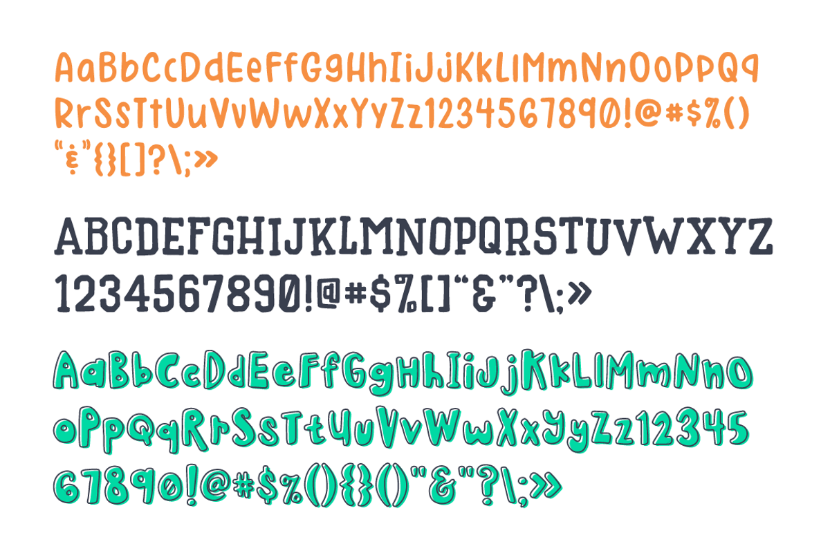 Too Cool for School Font Trio preview 6