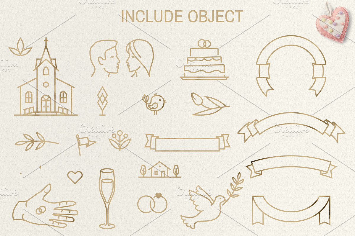 Save the Date Overlays, a Branding & Logo Template by sivVector (Photo 3 of 6)