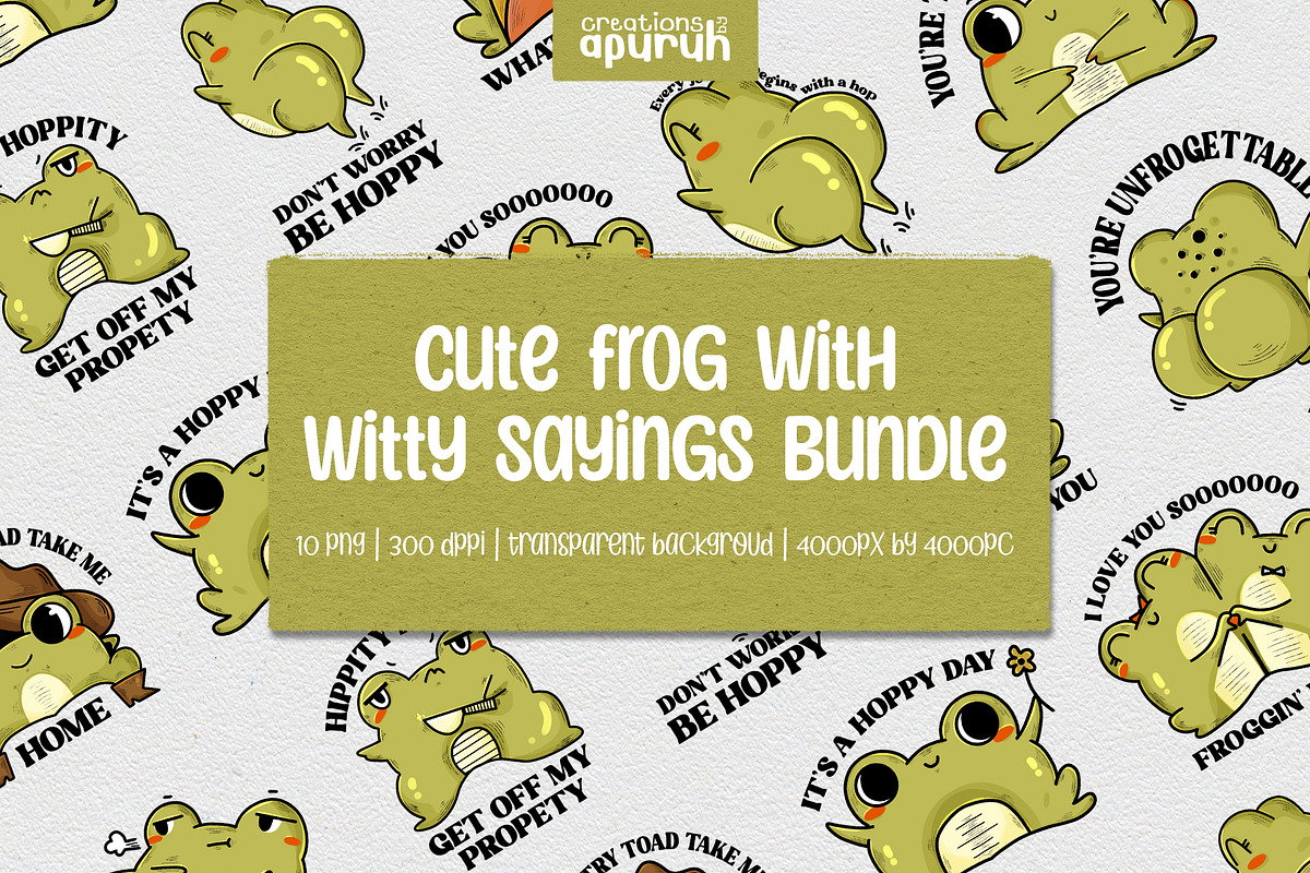 Funny Frog Quotes Sublimation  Tee, an Animal Illustration by creationsbyapuruh (Photo 1 of 6)