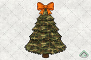 Coquette Camo Tree Glitter Christmas, an Illustration by Craft Nest (Thumbnail 1 of 6)