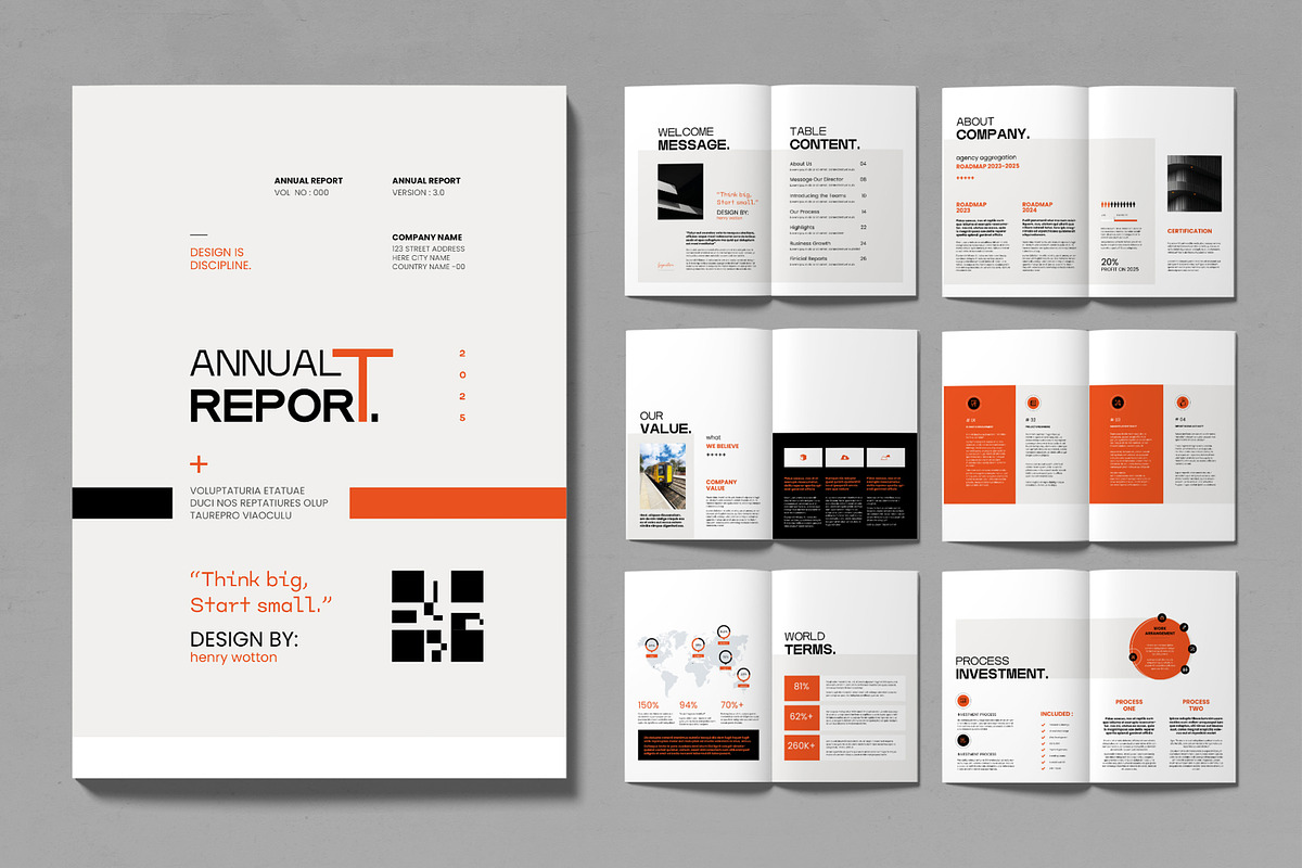 Professional Annual Report Template