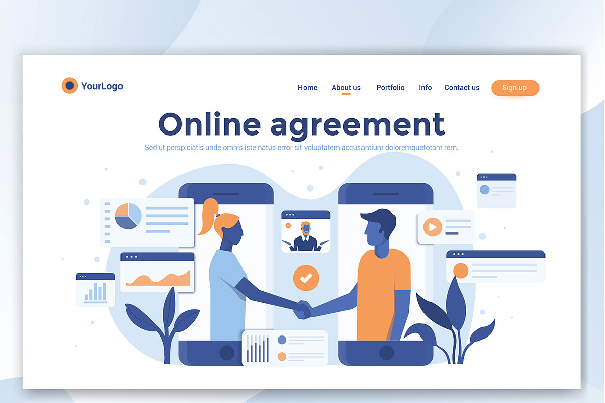Landing page templates, an Education Illustration by Creative Graphics (Photo 7 of 12)