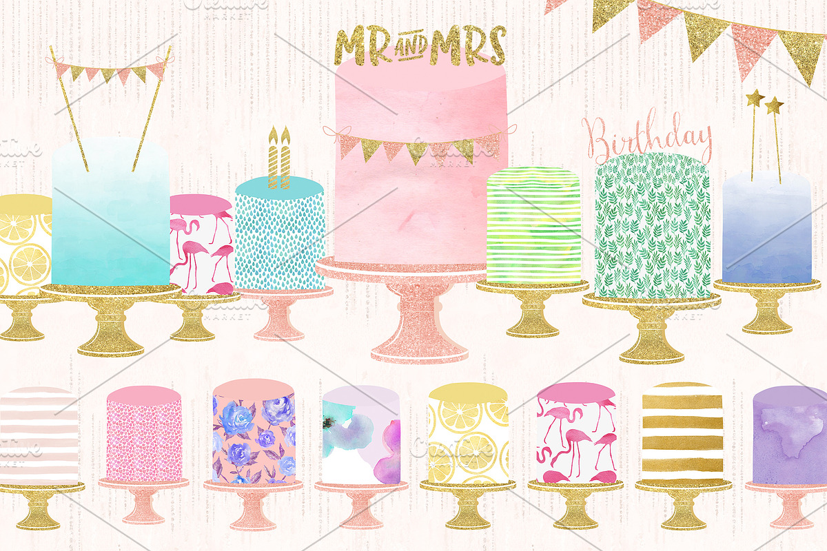 Oh Sugar ! Tall Cakes Collection, a Food Illustration by Nordic.Arg (Photo 2 of 3)