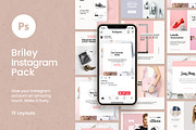 Briley Instagram Pack, a Social Media Template by Crevo Studio (Thumbnail 1 of 7)