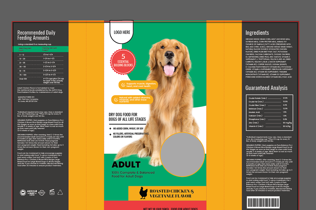 Dog Food Packaging Template, a Stationery Template by AIW SOLUTIONS (Photo 3 of 6)