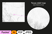 Texas Relief Map, a Graphic by Fucina™ (Thumbnail 1 of 4)
