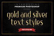 Gold & Silver #1 - 20 Text Styles, a Layer Style Add-On by Jonas Stensgaard (Thumbnail 6 of 23)