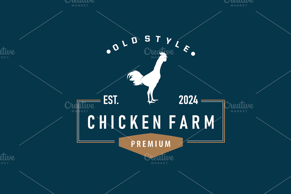 livestock design logo chicken farm, a Branding & Logo Template by Maylianaw28