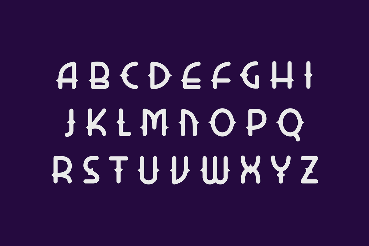 Cosmos Noir Display Typeface, a Sans Serif Font by ashleychendesigns (Photo 2 of 4)