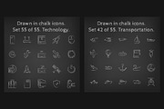 1100 Chalkboard vector icons pack, an Outline Icon by Visual Generation (Thumbnail 28 of 31)