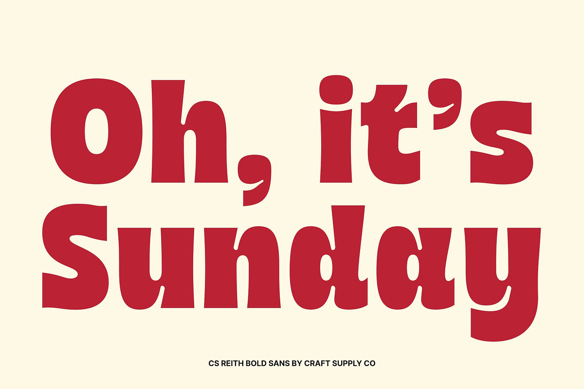 CS Reith – Bold Sans Serif, a Sans Serif Font by Craft Supply Co. (Photo 6 of 8)