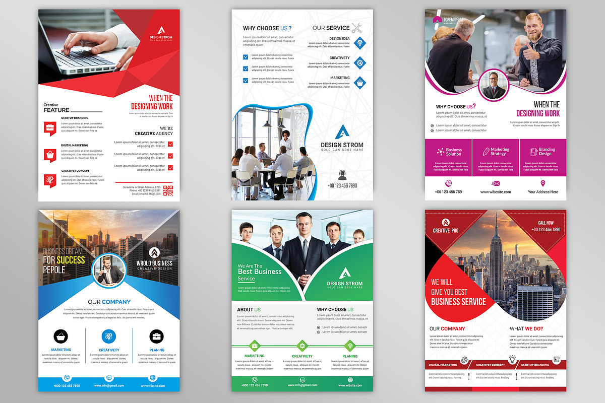 500+ Flyers Mega Bundle 99% OFF, a Flyer Template by Imagine Design Studio (Photo 45 of 98)