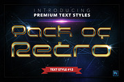 Retro #2 - 17 Text Styles, a Layer Style Add-On by Jonas Stensgaard (Thumbnail 13 of 20)