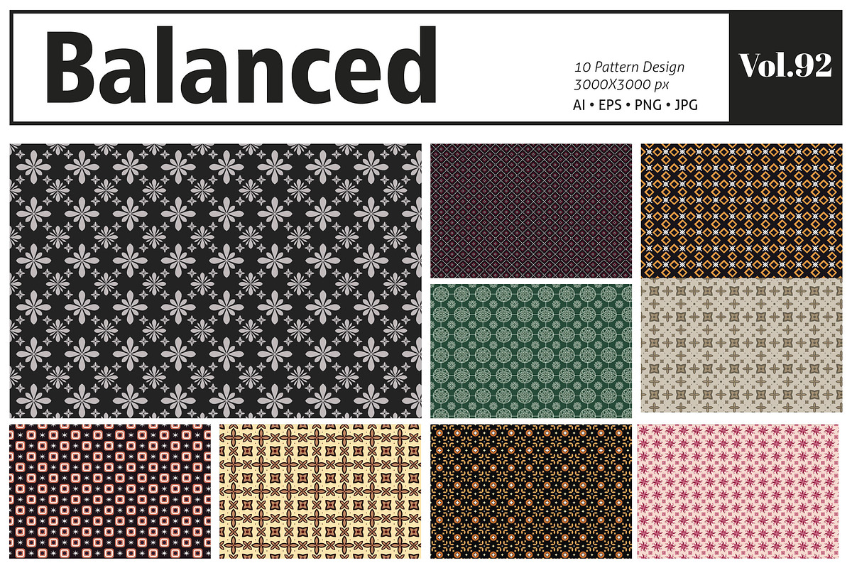 Balanced Pattern, a Pattern Graphic by MSG Studio (Photo 1 of 11)