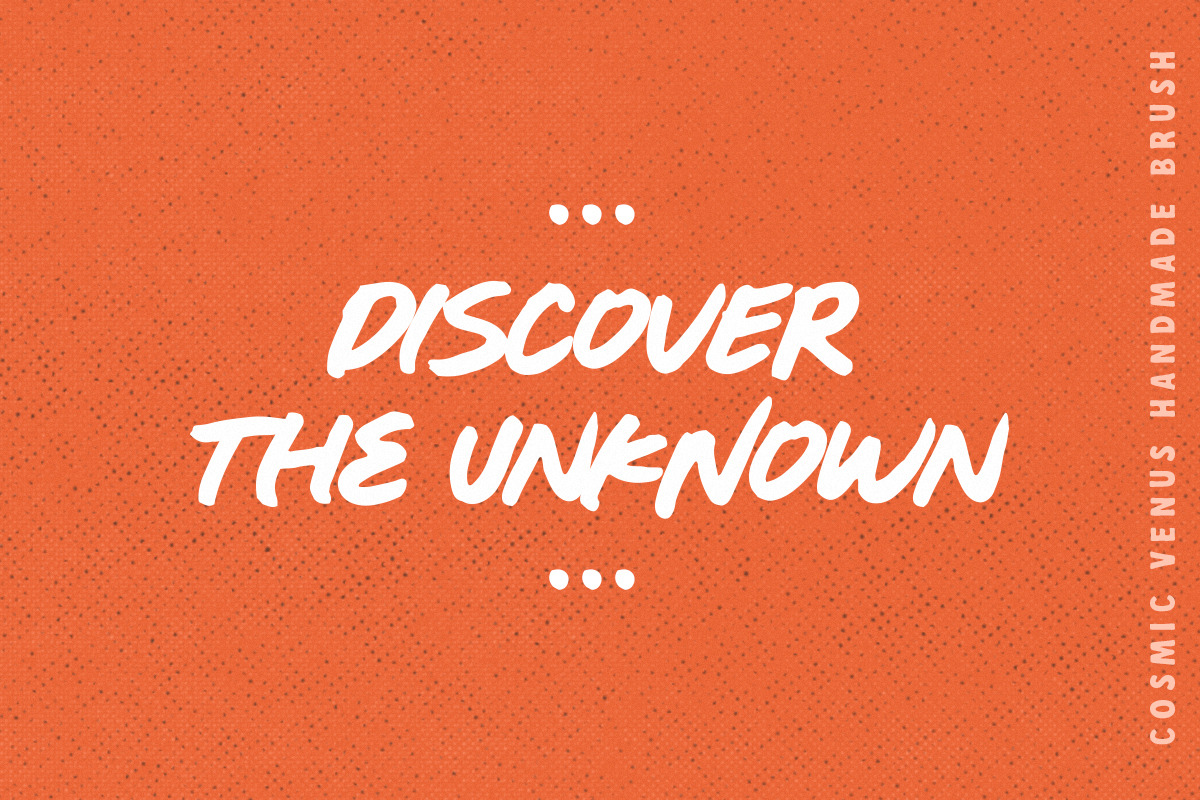 Cosmic Venus - Brush Typeface, a Font by IronbirdCreative (Photo 4 of 7)