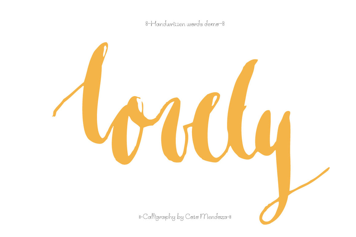 Handwritten words demo, a Texture Illustration by MendozaVergara (Photo 3 of 4)
