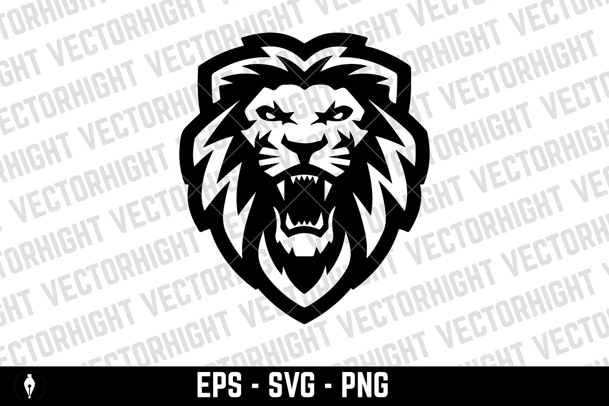 Illustration of a head of lion. Lion, an Animal Illustration by Vectorhight