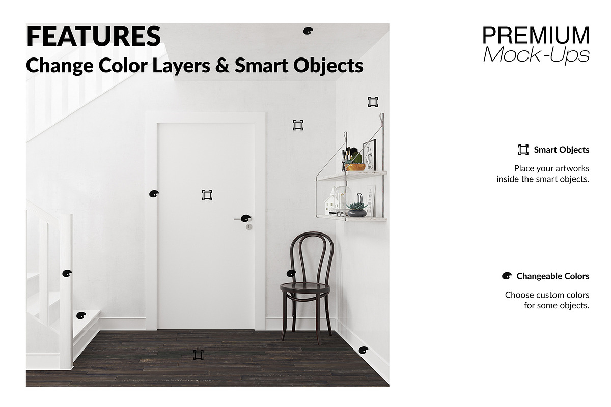 Door Murals Set, a Print Template by mock-ups (Photo 3 of 11)
