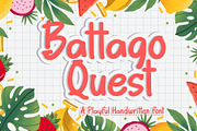 Battago Quest a Playful Font, a Handwritten Font by Bayuktx (Thumbnail 1 of 7)