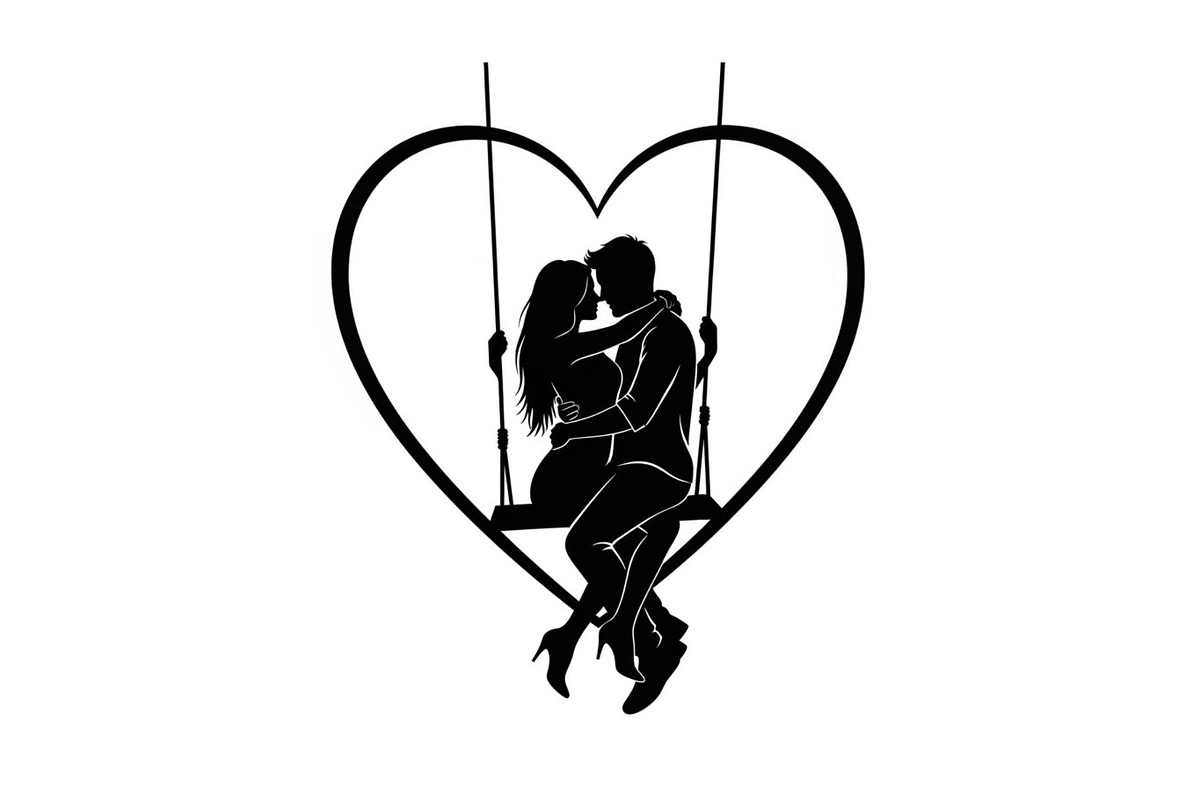 Couple Love Silhouette Bundle, an Illustration by jahid234 (Photo 38 of 48)