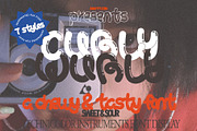 Curly Wurly | Retro Display Bubble, a Sans Serif Font by ana & yvy (Thumbnail 5 of 13)