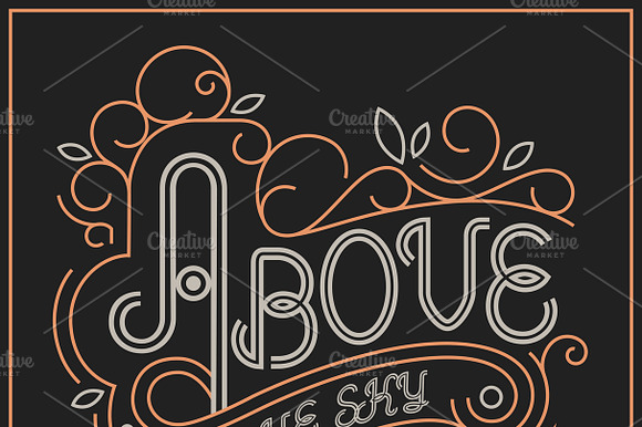 Typeface Above The Clouds