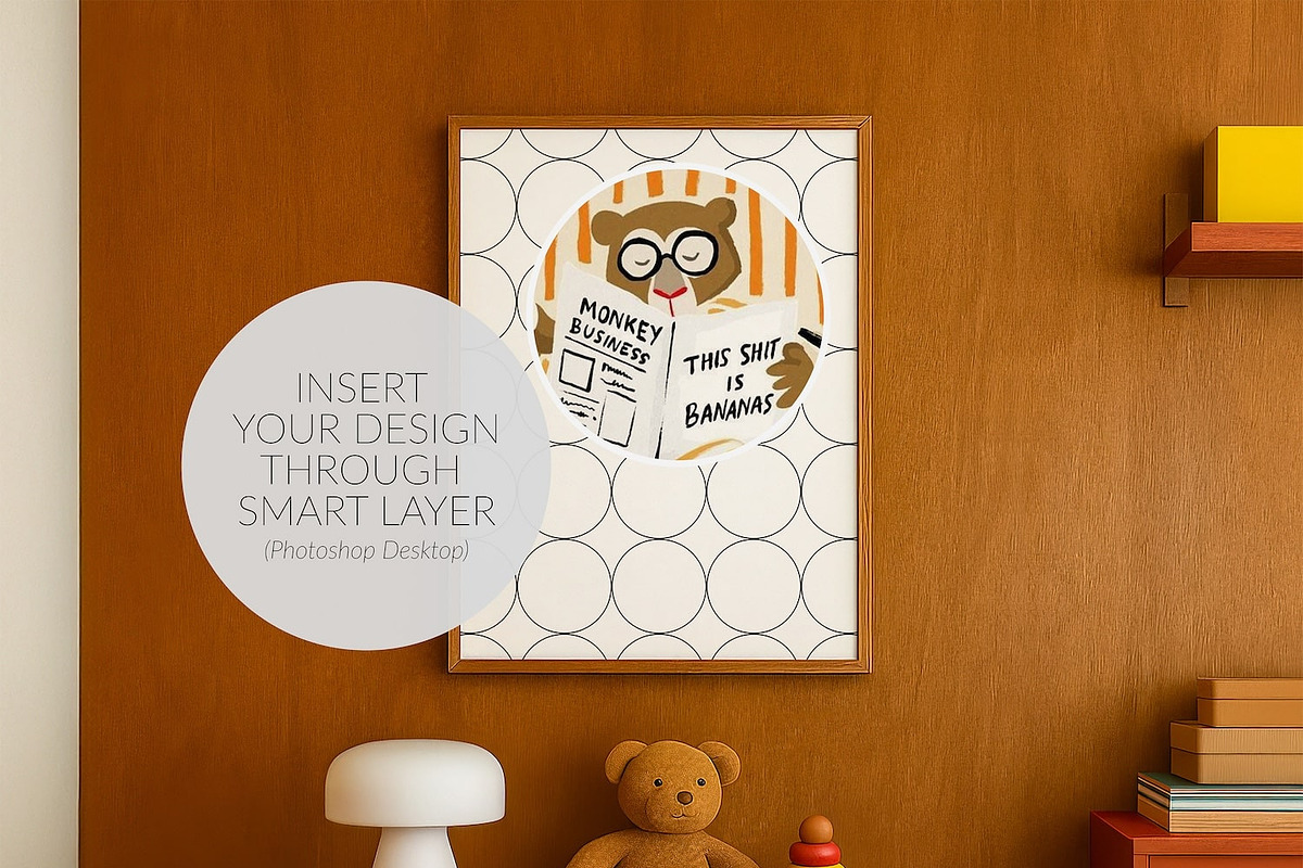 Nurcery  mockup in Mid-Century Style, a Product Mockup by SigaSigaMockup (Photo 2 of 5)