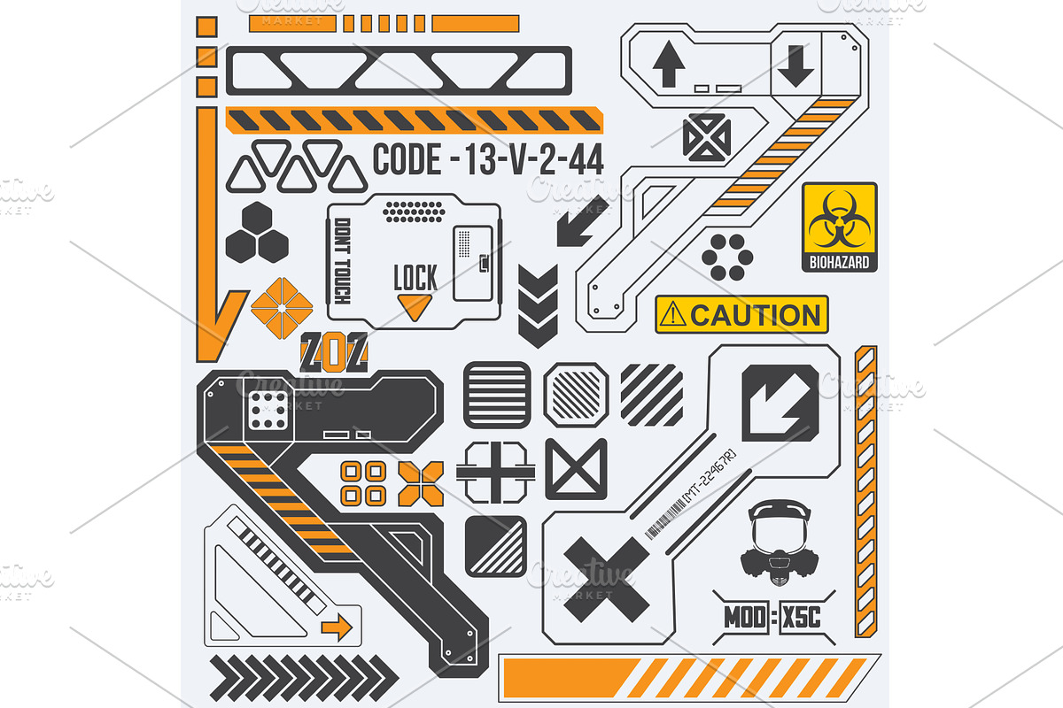 Robot Tech Elements, a Decorative Illustration by Vitamin (Photo 1 of 2)