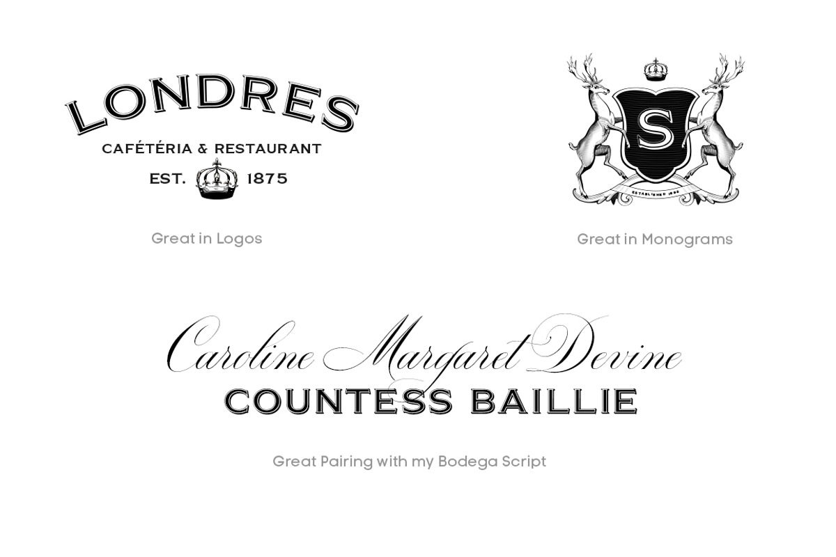 Barracuda Display - Logo Font preview 5