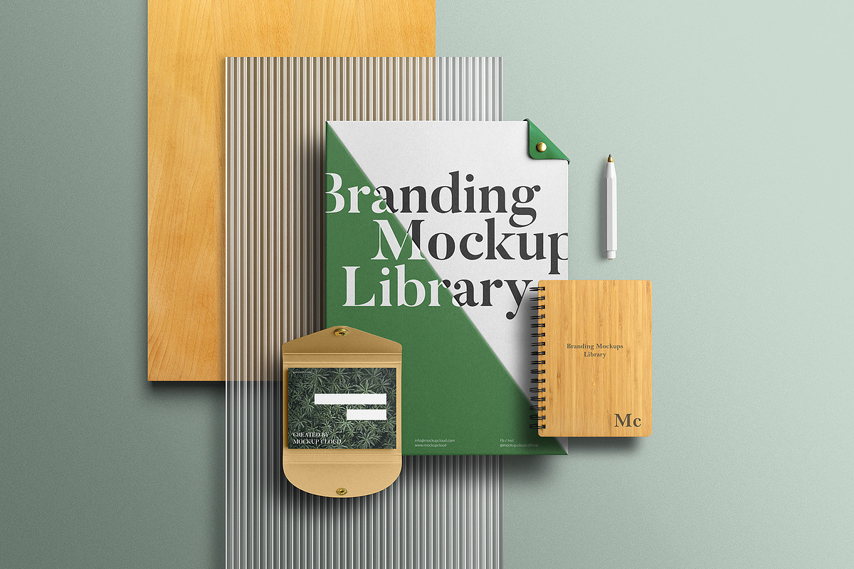 Branding Mockup Library by Mockupcloud