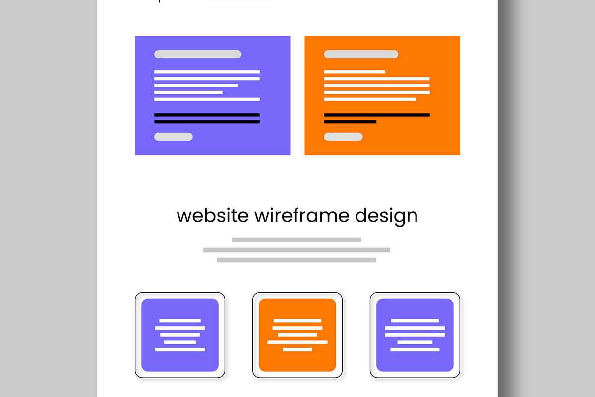Website Wireframe Template UX UI preview 3