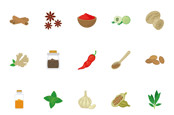 Indian Spices Illustration Set preview 2
