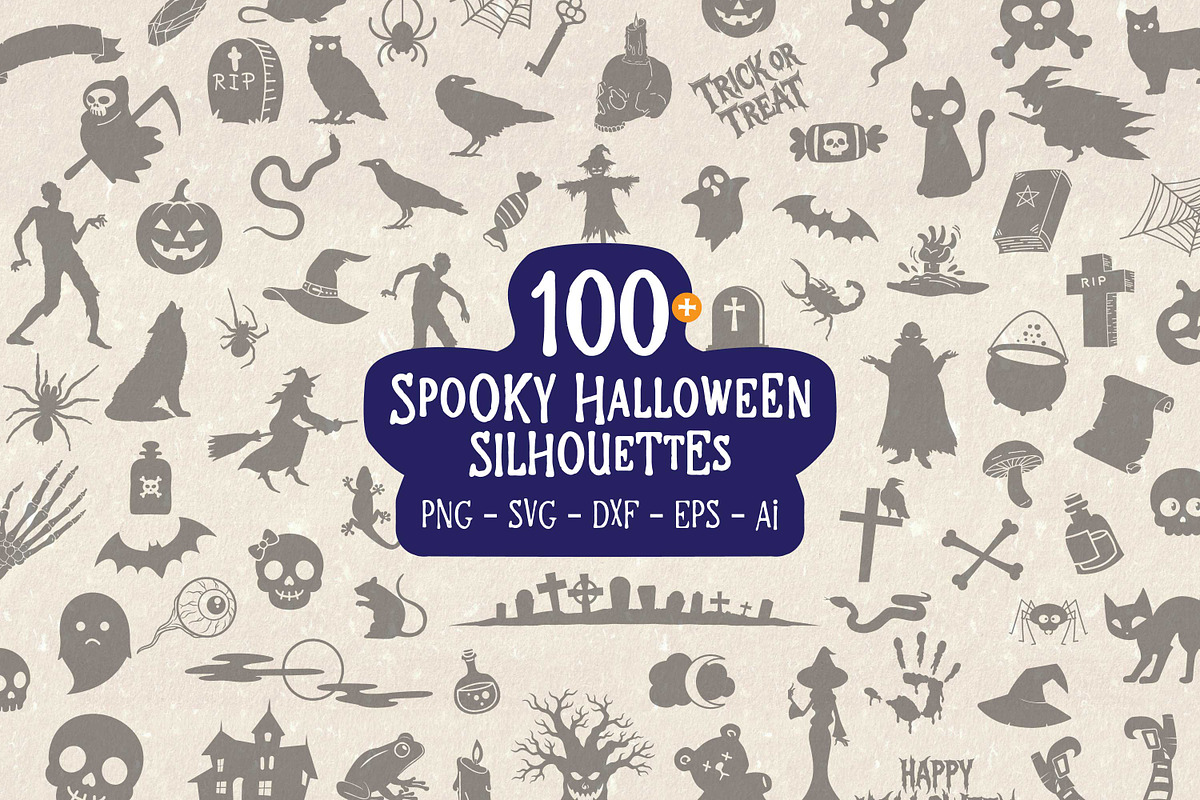 Halloween Silhouettes Vector Bundle, an Object Illustration by Seaquint (Photo 1 of 8)