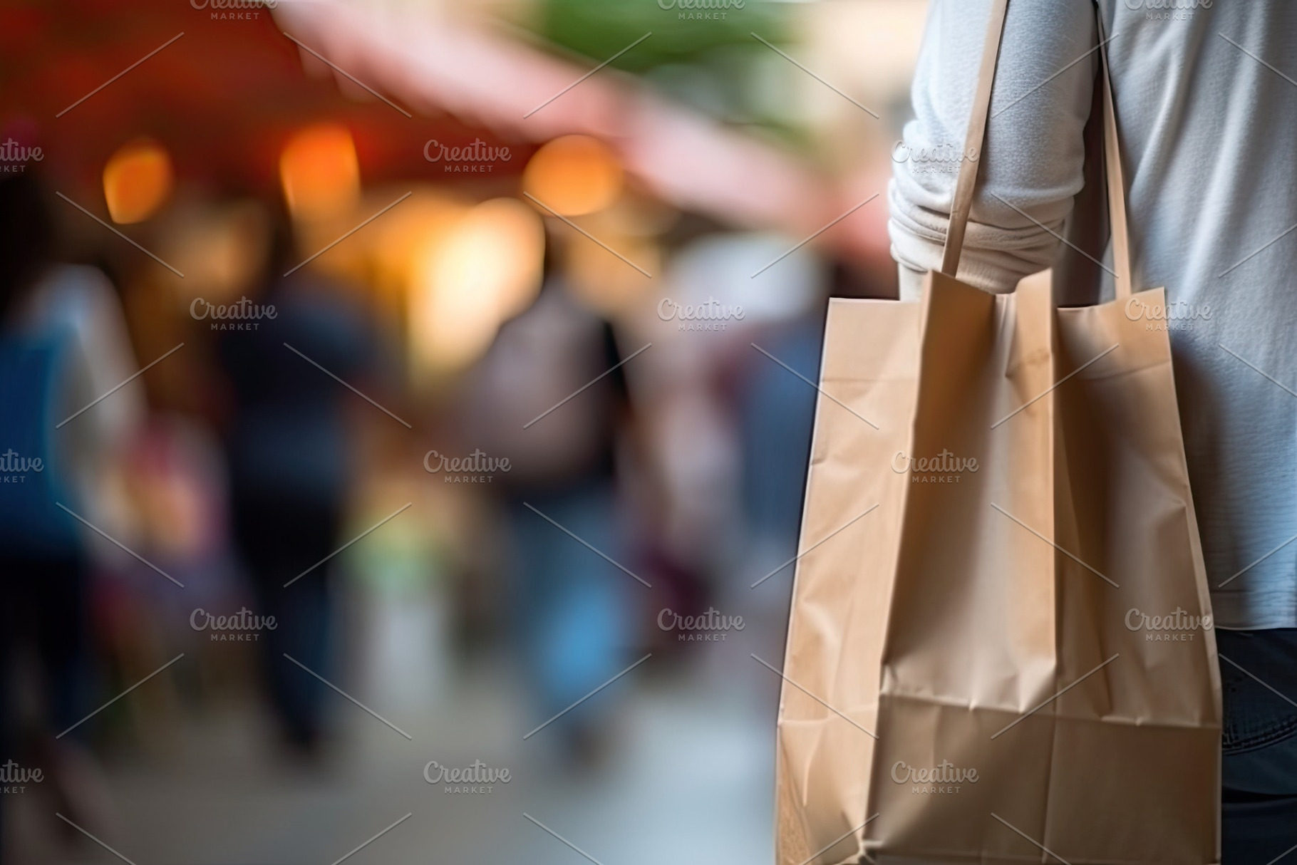 Close up of woman holding shopping b, a Photo by Iftikhar Alam