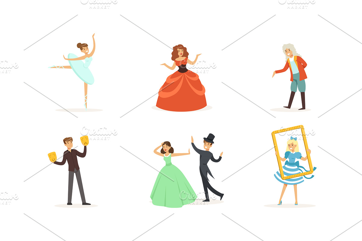 Performer Characters Playing, a Person Illustration by TopVectors