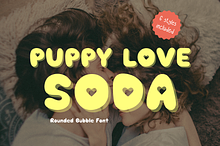 Retro bubble font - Puppy Lov Soda