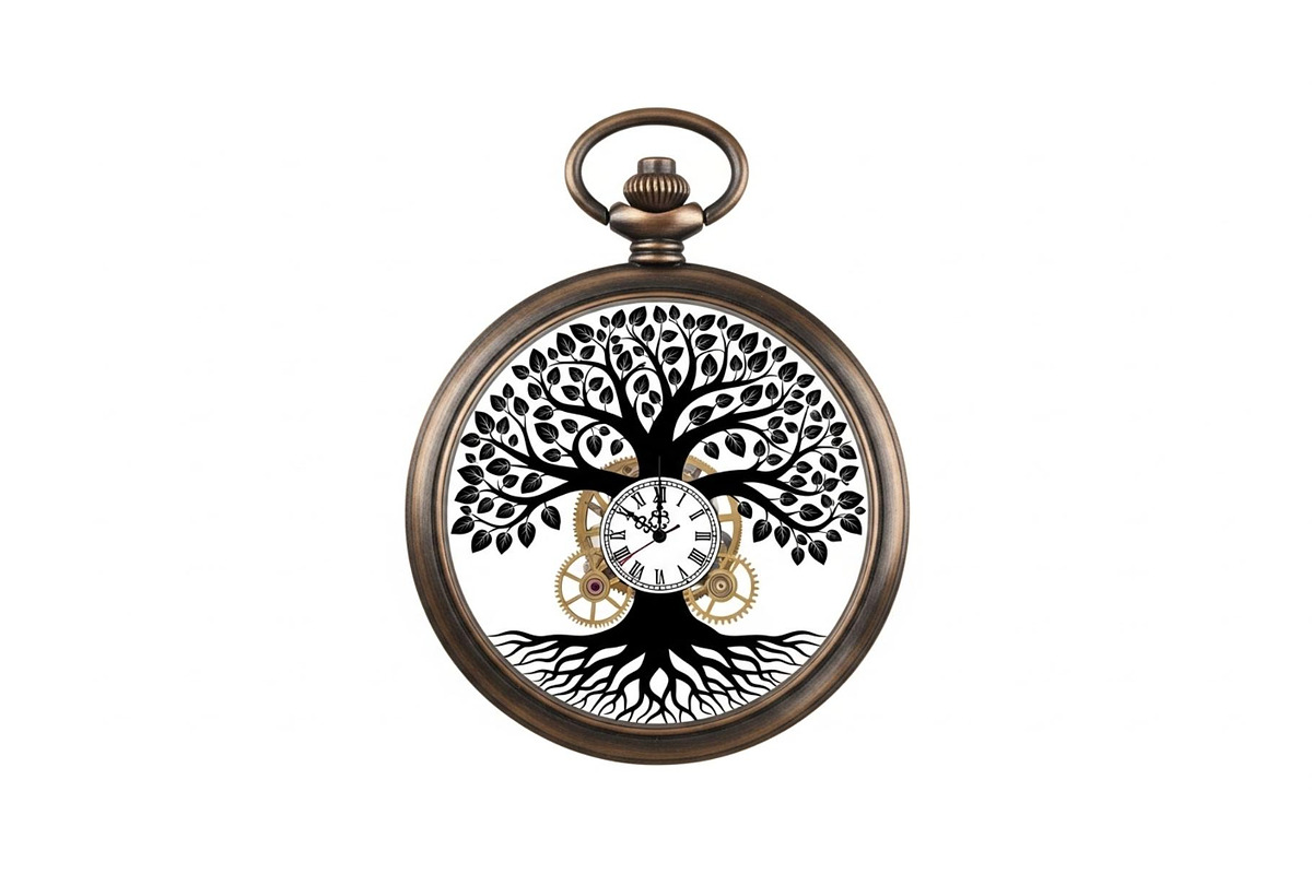 Steampunk Tree of Life Symbol Bundle, an Illustration by yasushie (Photo 4 of 31)
