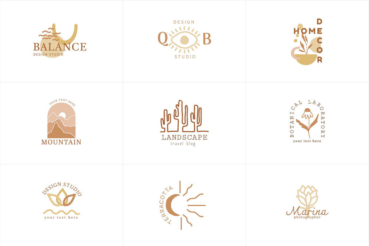 50 ABSTRACTION  Logo Templates, a Branding & Logo Template by Katya_lu (Photo 11 of 15)