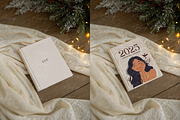 Cozy Winter Book Mockup with Decor, a Product Mockup by TatiMockup (Thumbnail 2 of 3)