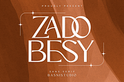 ZADOBESY Sans Serif Font, a Sans Serif Font by Basnistudio (Thumbnail 1 of 12)