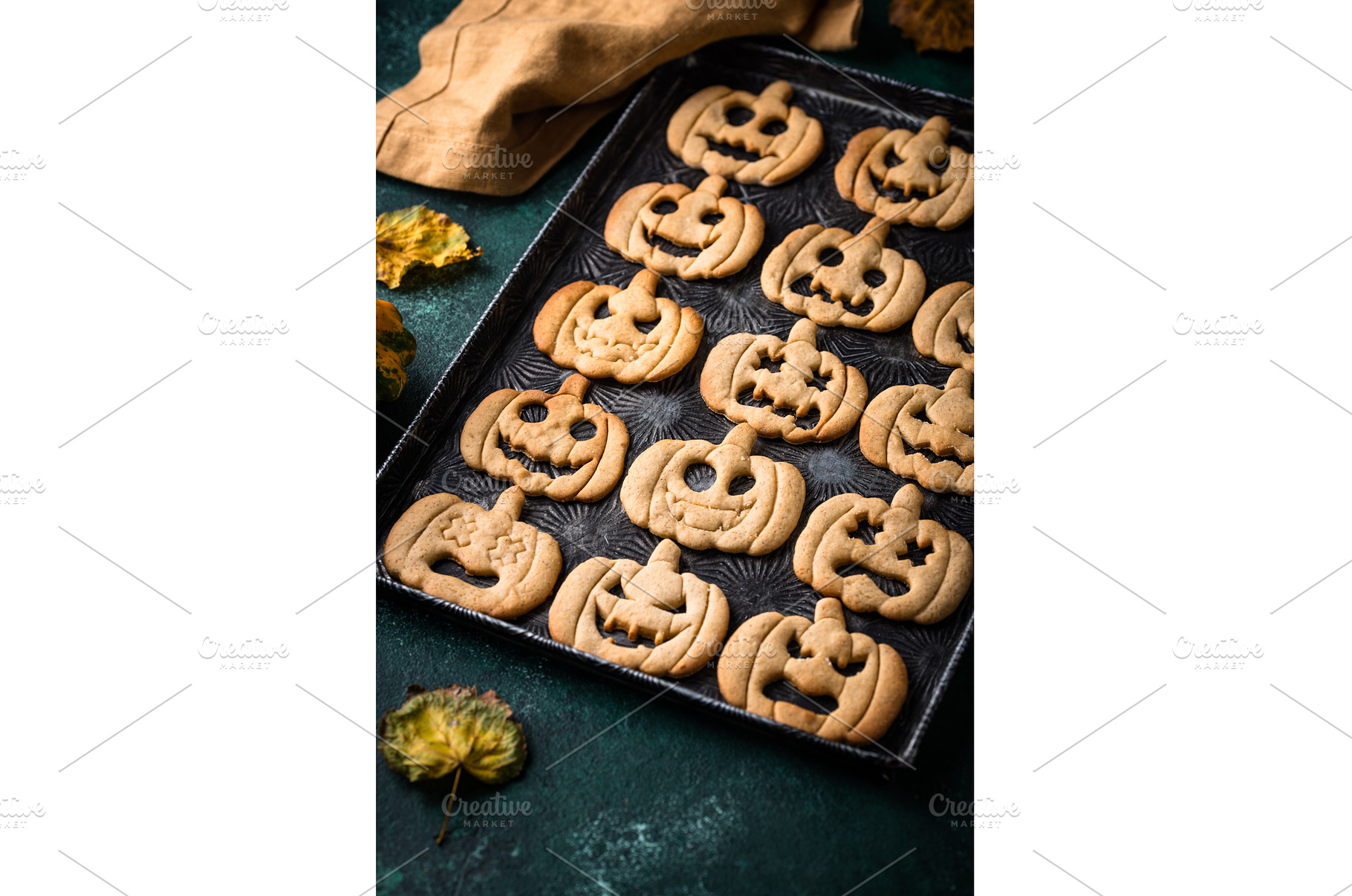 Halloween cookies in shape of jack-o, a Holiday Photo by Yulia Furman
