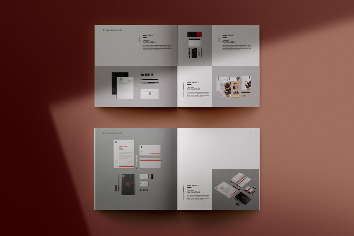 Graphic Design Portfolio, a Brochure Template by adekfotografia (Photo 4 of 14)