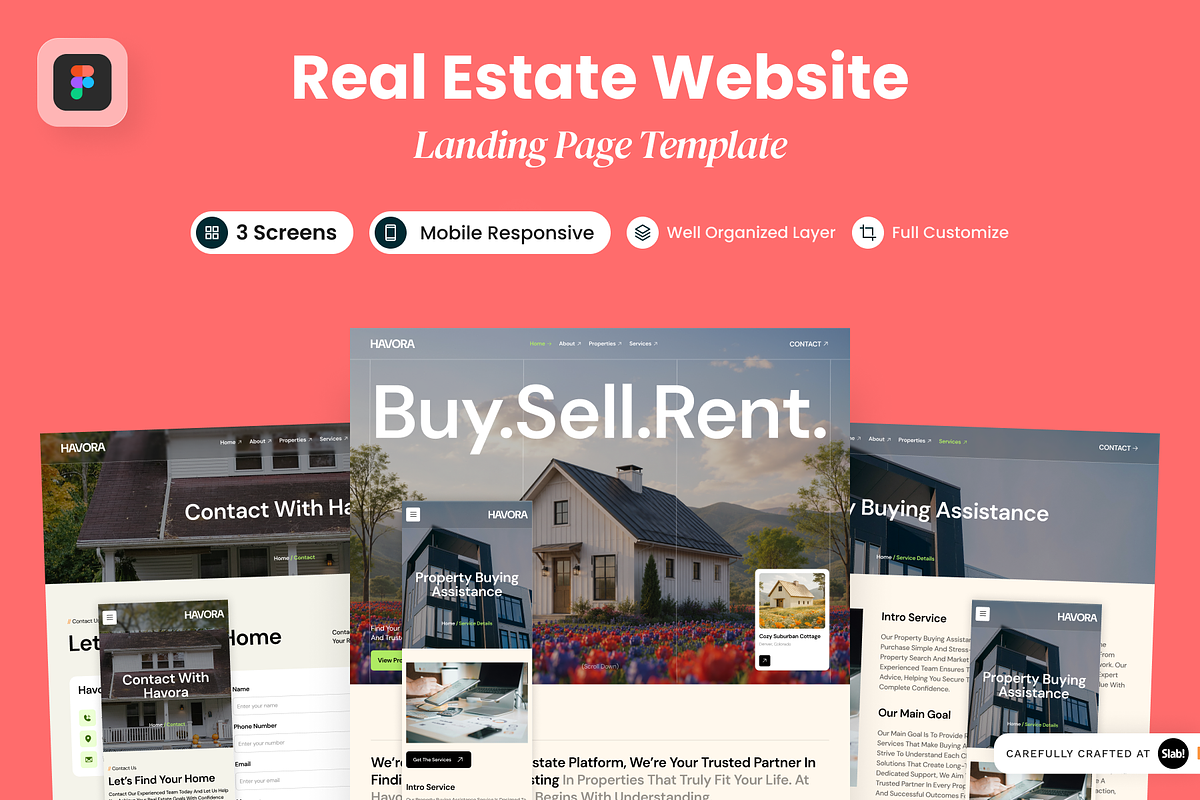 Havora - Real Estate Website, a Landing Page Template by SLAB! Design (Photo 1 of 5)
