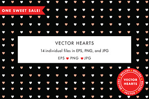 Valentine's Day - 14 Vector Hearts