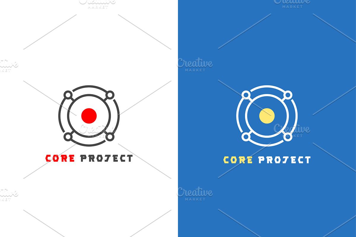Core Target Project Logo Design Icon, a Branding & Logo Template by Morvana Crew